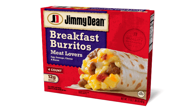 Jimmy Dean Meat Lovers Breakfast Burritos