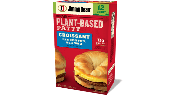 Jimmy Dean Plant-Based Patty, Egg White & Cheese Croissant Sandwiches