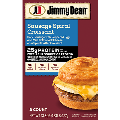 Sausage Spiral Croissant in packaging