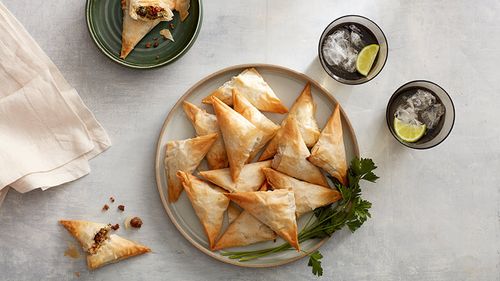 Spinach and Ricotta Sausage Triangles