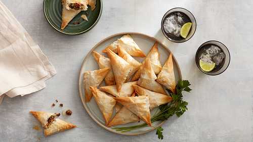 Spinach and Ricotta Sausage Triangles
