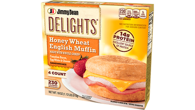 Delights Honey Wheat English Muffin Sandwiches