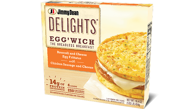 Jimmy Dean Delights Broccoli & Chicken Sausage Egg'wich