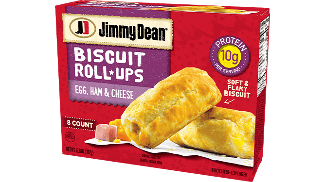 Jimmy Dean Egg, Ham & Cheese Biscuit Roll-Ups
