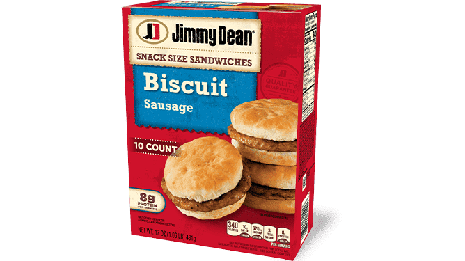 Jimmy Dean Sausage Biscuit Snack Size Sandwiches
