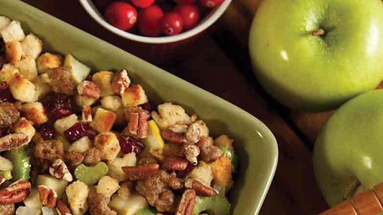 Maple Apple Sausage Stuffing