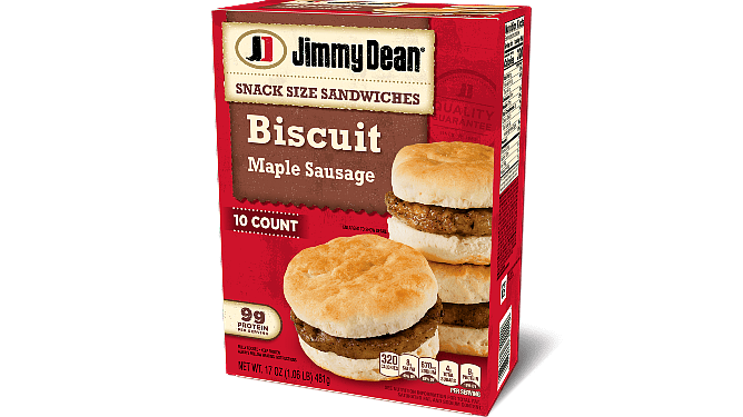 Maple Sausage Biscuit Snack Size Sandwiches