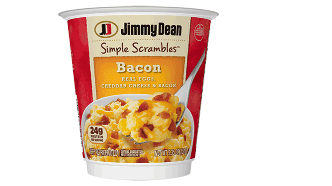 Jimmy Dean Breakfast Cup: Bacon Simple Scrambles