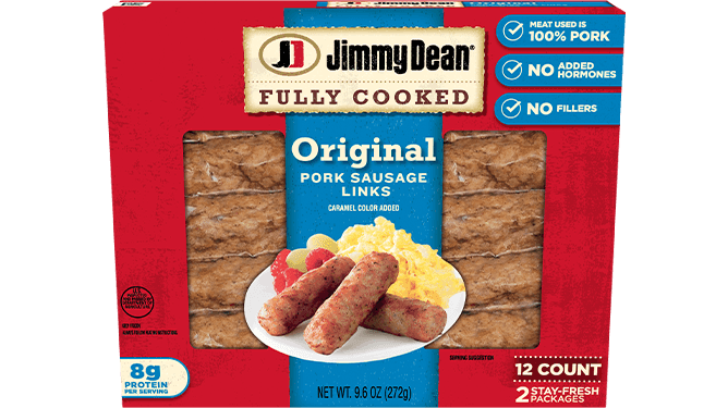Jimmy Dean Fully Cooked Original Pork Sausage Links