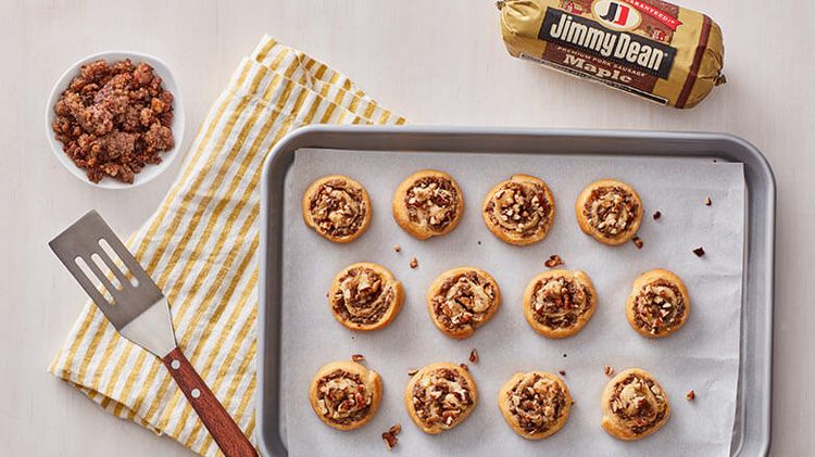 Maple Sausage and Cream Cheese Pinwheels