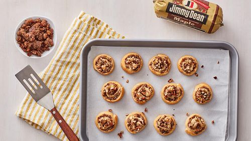 Maple Sausage and Cream Cheese Pinwheels