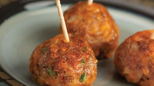 Maple Sausage Apple Cheese Balls