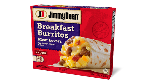 Meat Lovers Breakfast Burritos