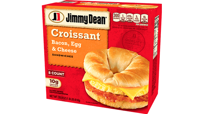 Jimmy Dean Bacon, Egg & Cheese Croissant Breakfast Sandwiches