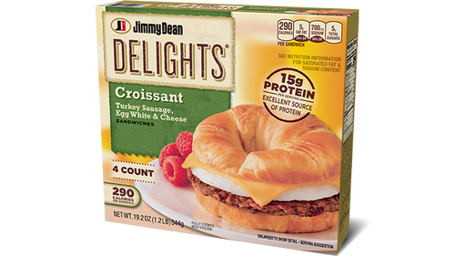 Delights Turkey Sausage, Egg White & Cheese Croissant