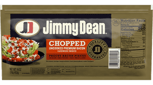 Chopped Hardwood Smoked Uncooked Premium Bacon