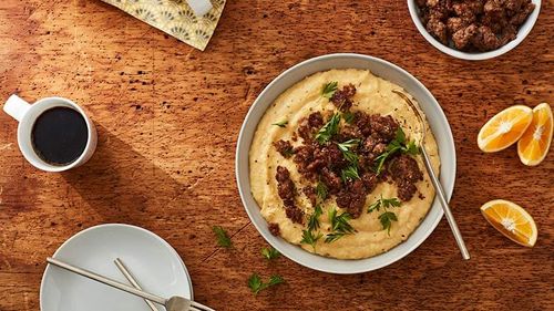 Sausage and Cheese Grits: Saucepan Recipe