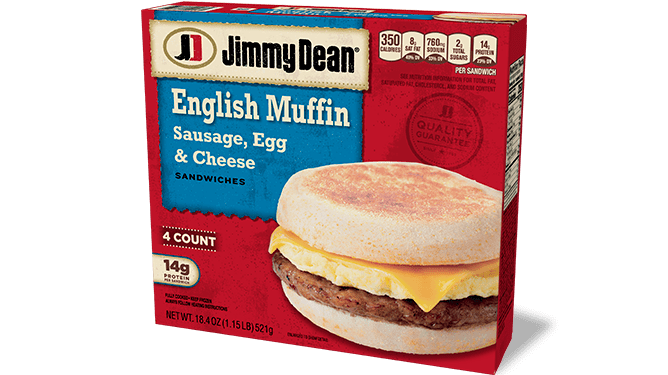 Jimmy Dean Sausage, Egg, and Cheese Muffin