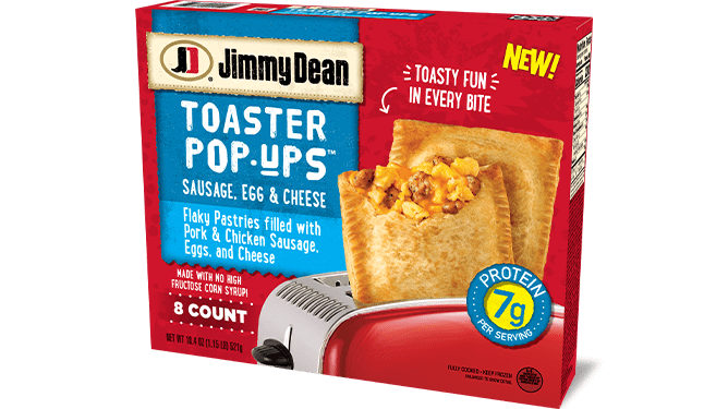 Jimmy Dean Sausage, Egg & Cheese Toaster Pop-Ups 