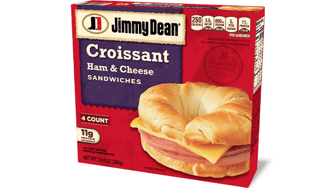 Jimmy Dean Ham & Cheese Croissant Sandwiches