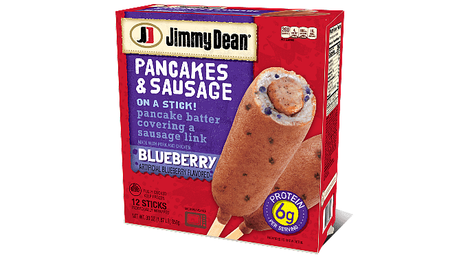 Jimmy Dean Blueberry Pancakes and Sausage On a Stick