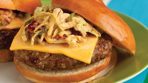 Sausage Sliders - with Cran-Apple Slaw