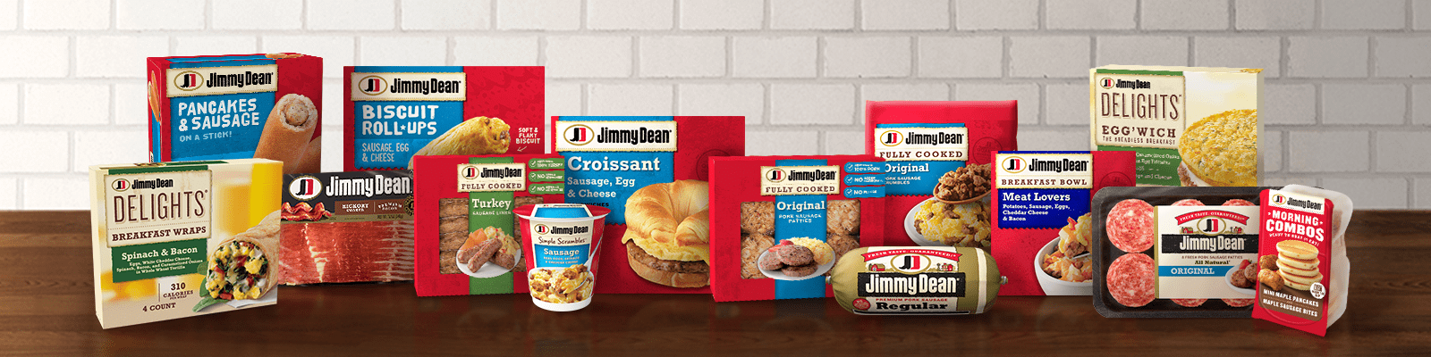 Jimmy Dean Product Lineup Header Banner