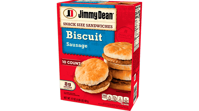 Jimmy Dean Sausage Biscuit Snack Size Sandwiches