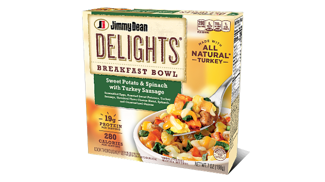 Jimmy Dean Delights Sweet Potato & Spinach with Turkey Sausage Breakfast Bowl