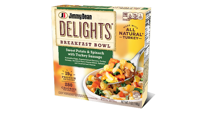 Delights Sweet Potato & Spinach with Turkey Sausage Breakfast Bowl