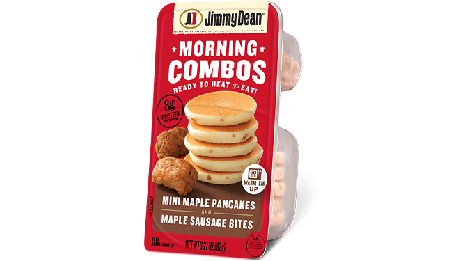 Jimmy Dean Mini Maple Pancakes and Maple Sausage Bites Morning Combos