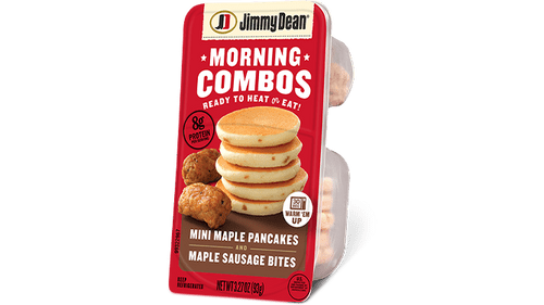 Mini Maple Pancakes and Maple Sausage Bites Morning Combos