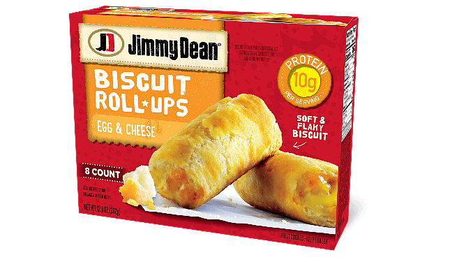 Jimmy Dean Biscuit Roll-Ups with Egg & Cheese