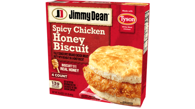 Jimmy Dean Spicy Chicken Honey Biscuit Sandwiches
