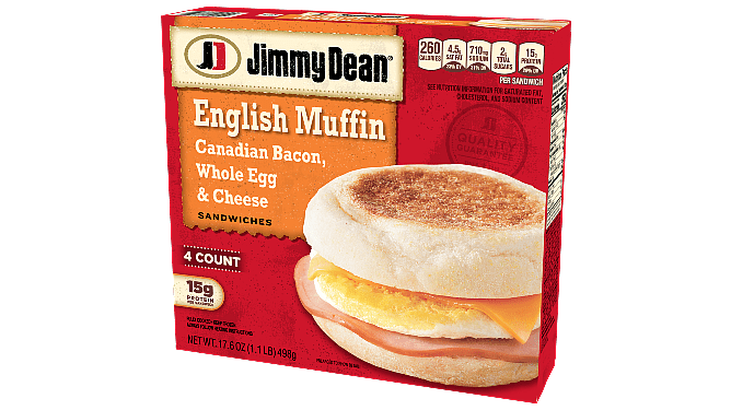 Canadian Bacon, Whole Egg & Cheese English Muffin | Jimmy Dean® Brand