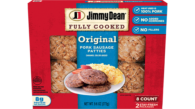 Jimmy Dean Fully Cooked Original Pork Sausage Patties