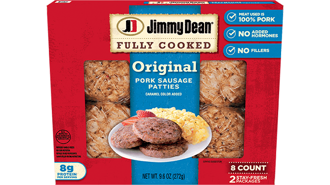 Jimmy Dean Fully Cooked Original Pork Sausage Patties
