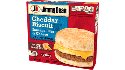 Sausage, Egg & Cheese Cheddar Biscuit Sandwiches