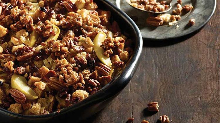 Maple Sausage Fruit and Nut Stuffing