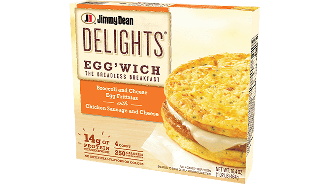 Delights Chicken Sausage and Cheese Egg'wich