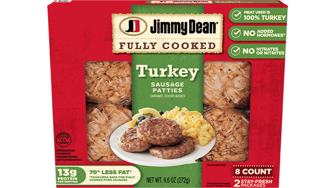 Jimmy Dean Precooked Sausage: Turkey Sausage Patties
