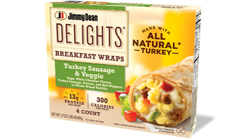 Delights Turkey Sausage & Veggie Breakfast Wraps