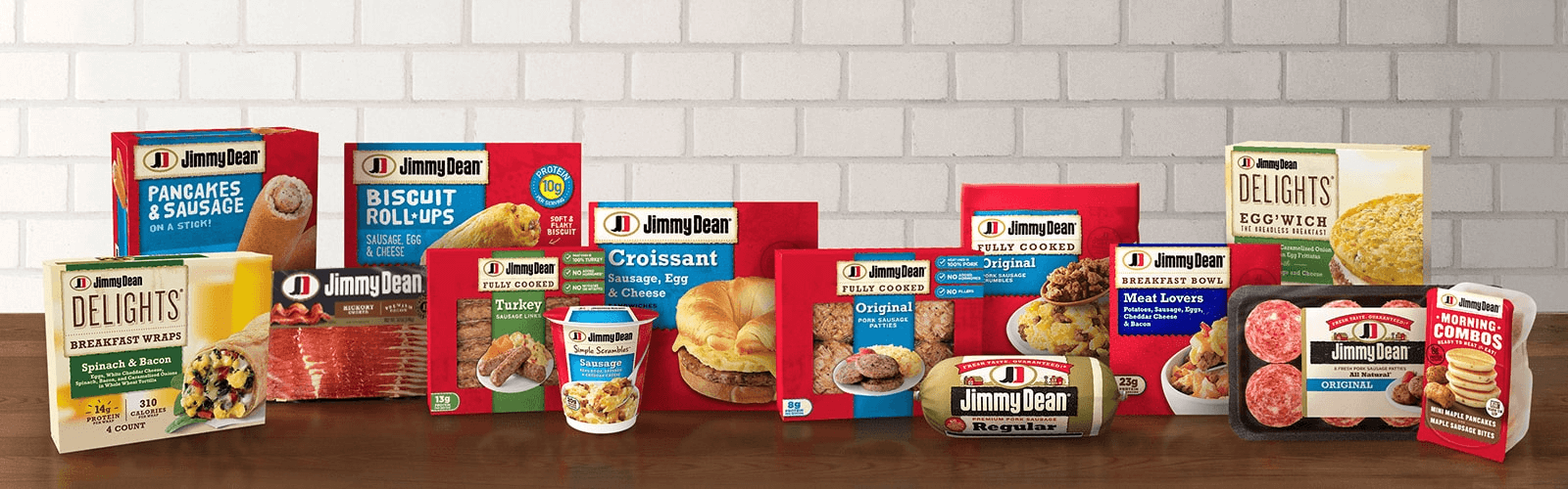 Jimmy Dean Product Lineup Header Banner