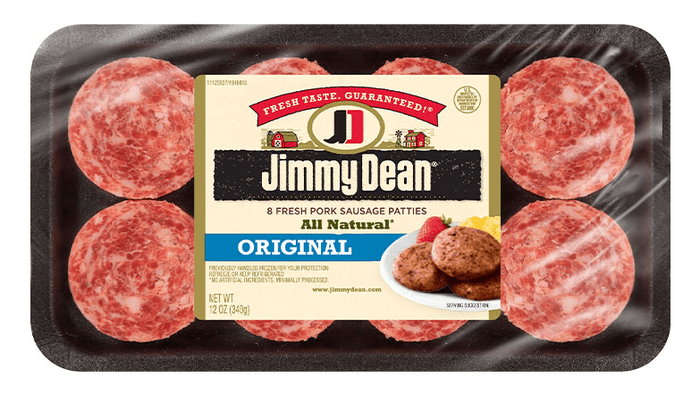 Jimmy Dean All Natural* Original Pork Sausage Patties